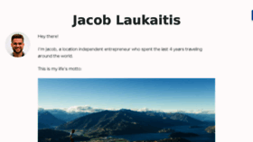 What Jacoblaukaitis.com website looked like in 2018 (6 years ago)