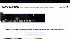 What Jackmasonbrand.com website looked like in 2018 (6 years ago)