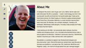 What John-dugan.com website looked like in 2018 (6 years ago)