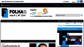 What Jornalfolhadosul.com.br website looked like in 2018 (6 years ago)