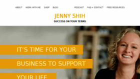 What Jennyshih.com website looked like in 2018 (6 years ago)