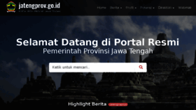 What Jatengprov.go.id website looked like in 2018 (6 years ago)
