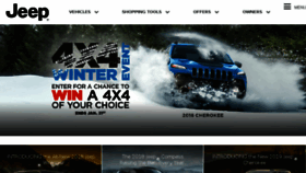 What Jeep.ca website looked like in 2018 (6 years ago)