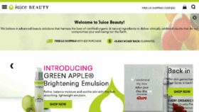 What Juicebeauty.com website looked like in 2018 (6 years ago)