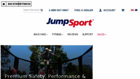 What Jumpsport.com website looked like in 2018 (6 years ago)