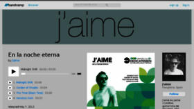 What Jaimecristobal.bandcamp.com website looked like in 2018 (6 years ago)