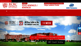 What Jecrcuniversity.com website looked like in 2018 (6 years ago)