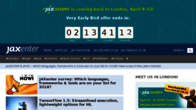 What Jaxenter.com website looked like in 2018 (6 years ago)