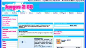 What Juegos2go.com website looked like in 2018 (6 years ago)