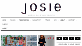 What Josiegirlblog.com website looked like in 2018 (6 years ago)