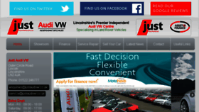 What Justaudivw.co.uk website looked like in 2018 (6 years ago)