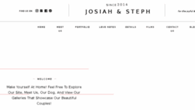 What Josiahandsteph.com website looked like in 2018 (6 years ago)