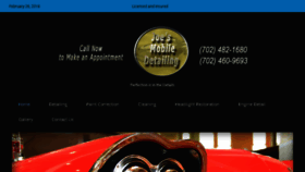 What Joesmobiledetailing.com website looked like in 2018 (6 years ago)