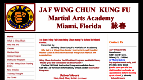 What Jafwingchun.com website looked like in 2018 (6 years ago)