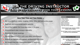 What Jimthedrivinginstructor.co.uk website looked like in 2018 (6 years ago)