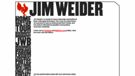 What Jimweider.com website looked like in 2018 (6 years ago)