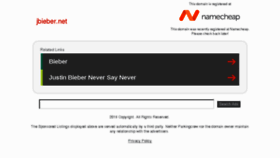 What Jbieber.net website looked like in 2018 (6 years ago)