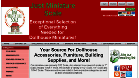 What Justminiaturescale.com website looked like in 2018 (6 years ago)