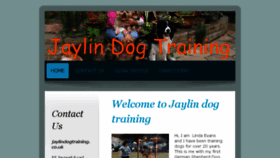 What Jaylindogtraining.co.uk website looked like in 2018 (6 years ago)