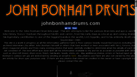 What Johnbonhamdrums.com website looked like in 2018 (6 years ago)