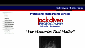 What Jackdivenphotography.com website looked like in 2018 (6 years ago)