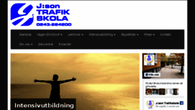 What Jsontrafikskola.se website looked like in 2018 (6 years ago)