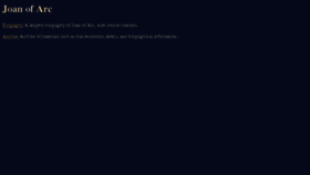 What Joan-of-arc.org website looked like in 2018 (7 years ago)