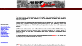 What Janssen-militaria.com website looked like in 2018 (6 years ago)