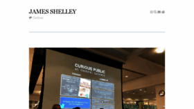 What Jamesshelley.net website looked like in 2018 (6 years ago)
