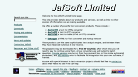 What Jafsoft.co.uk website looked like in 2018 (6 years ago)