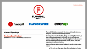 What Jobs.flavorpill.com website looked like in 2018 (6 years ago)