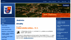 What Jinacovice.eu website looked like in 2018 (6 years ago)