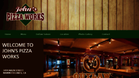 What Johnspizzaworks.com website looked like in 2018 (6 years ago)