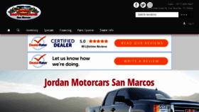 What Jordanmotorcarssm.com website looked like in 2018 (6 years ago)