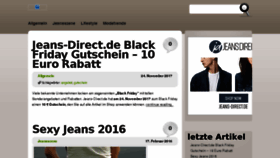 What Jeansszene.de website looked like in 2018 (6 years ago)