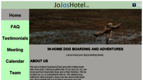 What Jojoshotel.com website looked like in 2018 (6 years ago)
