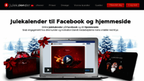 What Julekalender.dk website looked like in 2018 (6 years ago)