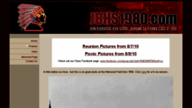 What Jbhs1980.com website looked like in 2018 (6 years ago)