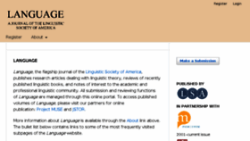 What Journals.linguisticsociety.org website looked like in 2018 (6 years ago)