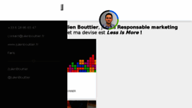 What Julienbouttier.fr website looked like in 2018 (6 years ago)