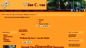 What Jancvanderheide.com website looked like in 2018 (6 years ago)
