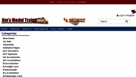 What Jimsmodeltrains.com website looked like in 2018 (6 years ago)