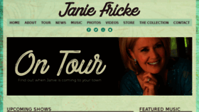 What Janiefricke.com website looked like in 2018 (6 years ago)