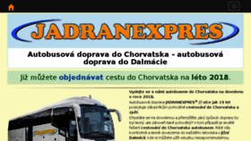 What Jadranexpres.cz website looked like in 2018 (6 years ago)