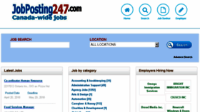 What Jobposting247.com website looked like in 2018 (6 years ago)