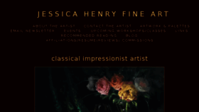 What Jessicahenryfineart.com website looked like in 2018 (6 years ago)