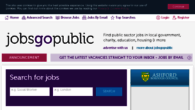 What Jobsgopublic.com website looked like in 2018 (6 years ago)
