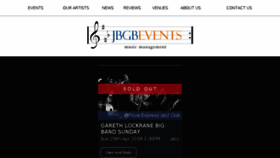 What Jbgbevents.com website looked like in 2018 (6 years ago)
