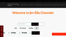 What Jimellischevrolet.com website looked like in 2018 (6 years ago)