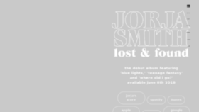 What Jorjasmith.com website looked like in 2018 (6 years ago)